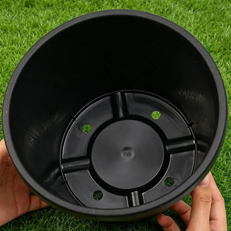 Retro Imitation Wood Plastic Barrel Planter for Garden & Bonsai