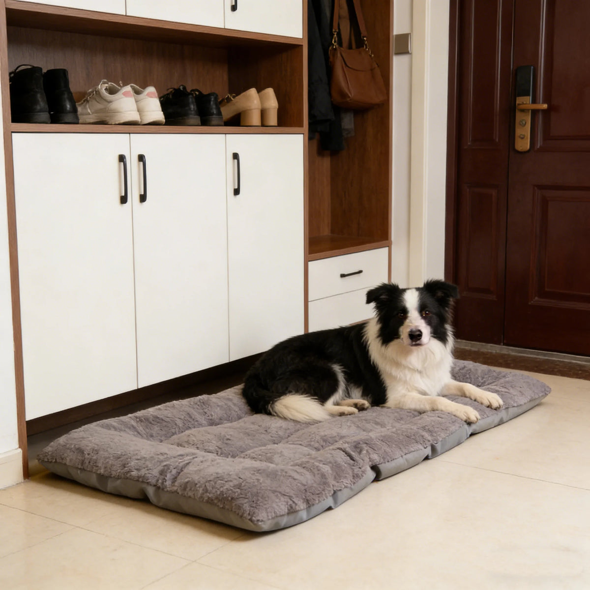 Plush Dog Bed Sofa & Thickened Pet Crate Mat