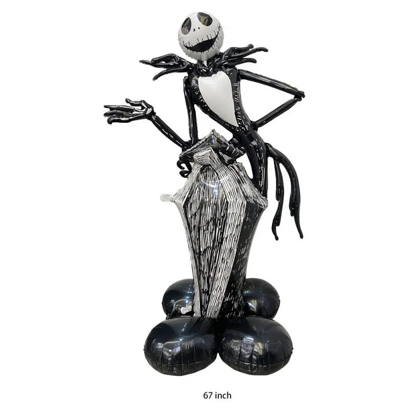 Halloween Inflatable Standing Bat & Pumpkin Foil Balloons Party Decor