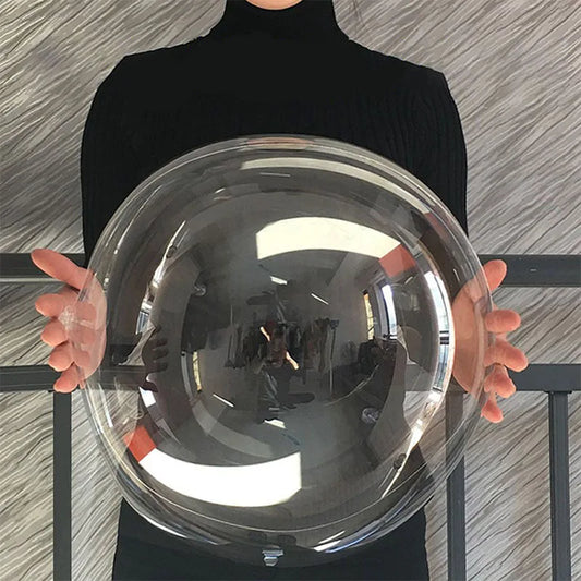 10PCS Clear Bobo Bubble Balloons Set, Large Transparent PVC Helium Balloons