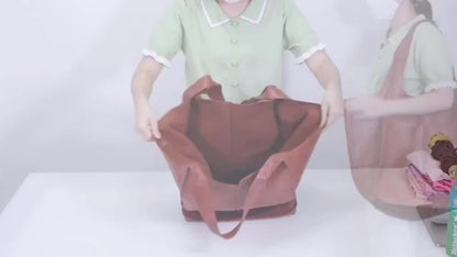 Retro Handmade Large Tote Bag