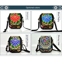 Floral Geometric Crossbody Lightweight Mini Shoulder Bag with Detachable Strap