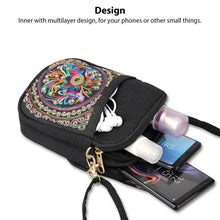 Floral Geometric Crossbody Lightweight Mini Shoulder Bag with Detachable Strap