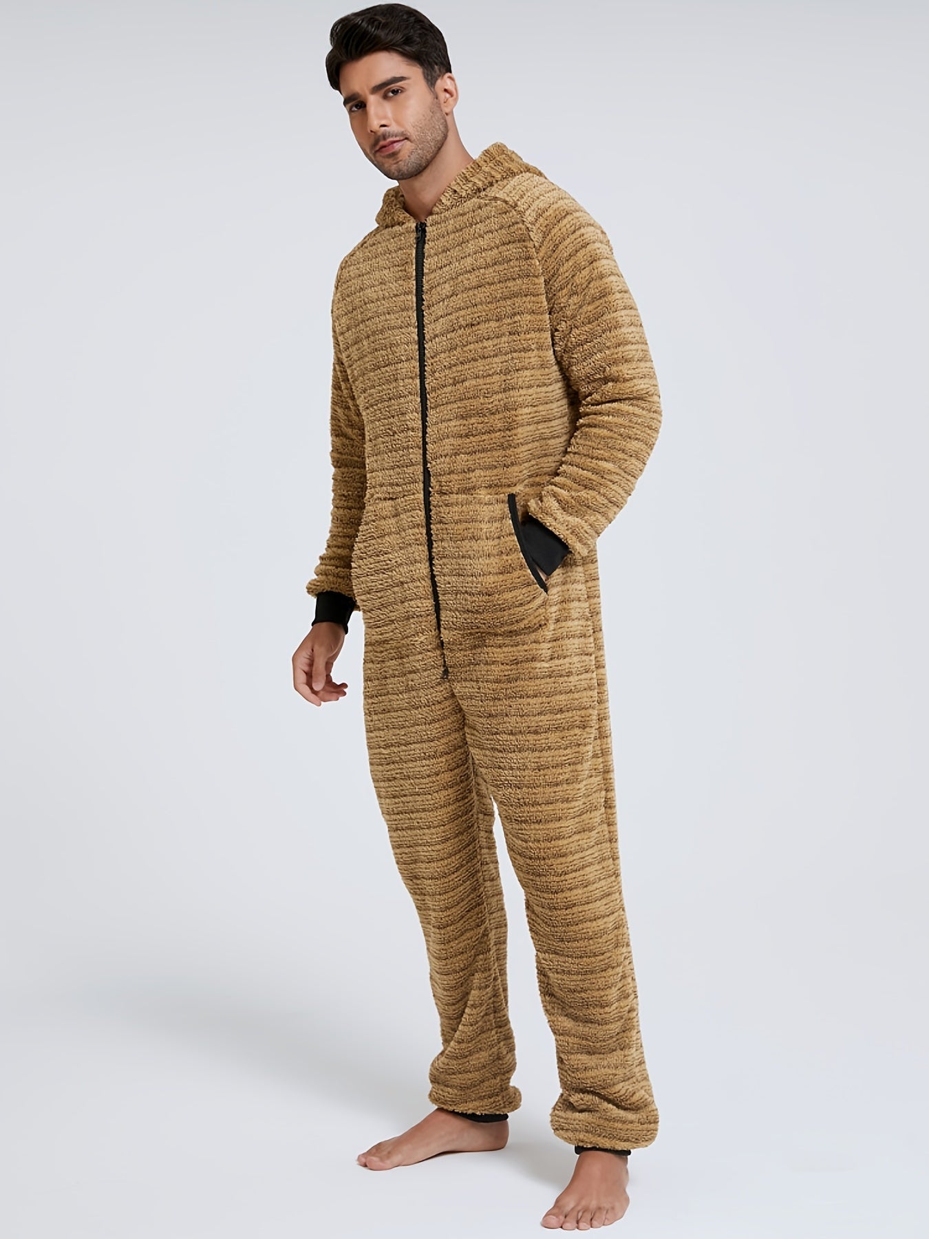 Heavy-Duty Full-Zip Hooded Onesie