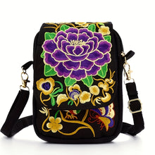 Floral Geometric Crossbody Lightweight Mini Shoulder Bag with Detachable Strap