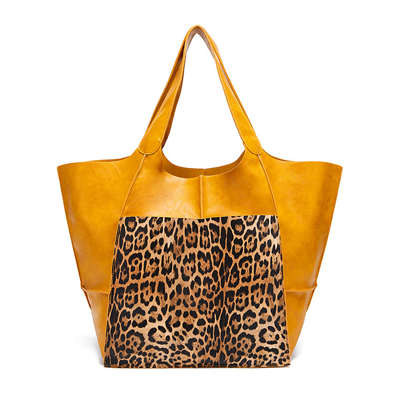 Retro Handmade Large Tote Bag