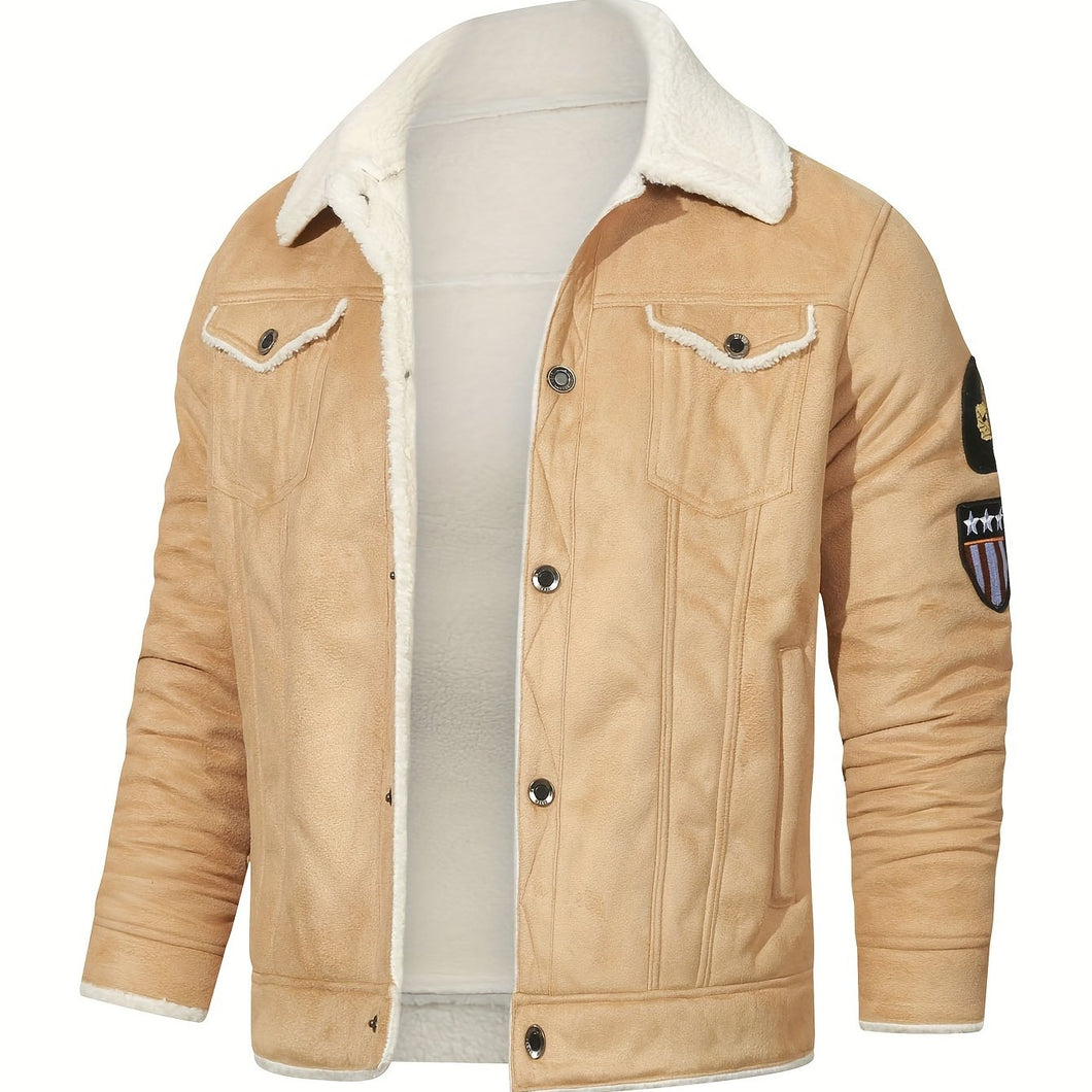 Polyester Solid Color Single Breasted Jacket