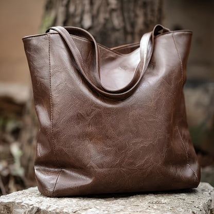 Vintage-Inspired Patchwork Tote Handbag
