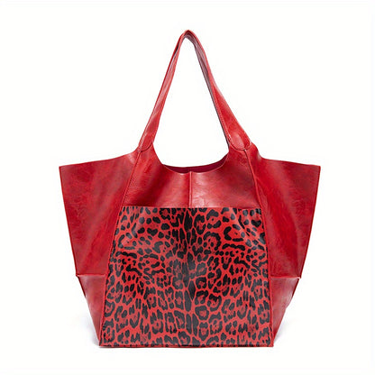 Retro Handmade Large Tote Bag
