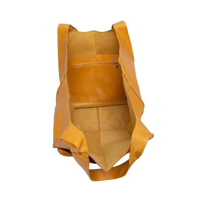 Retro Handmade Large Tote Bag