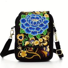 Floral Geometric Crossbody Lightweight Mini Shoulder Bag with Detachable Strap