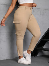 High Waist Straight Cargo Jeans