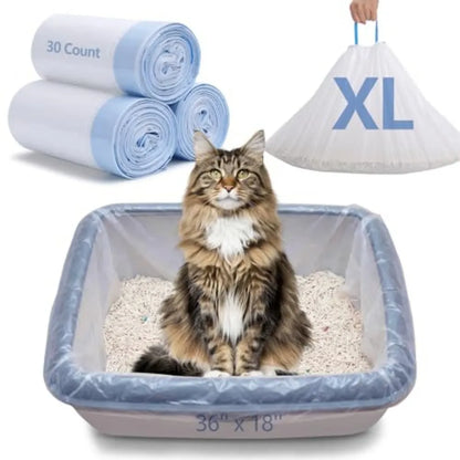 Heavy-Duty Cat Litter Box Refill Bags & Liners