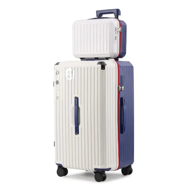 Multifunction Spinner Luggage with USB Charging Port and Cup Holder