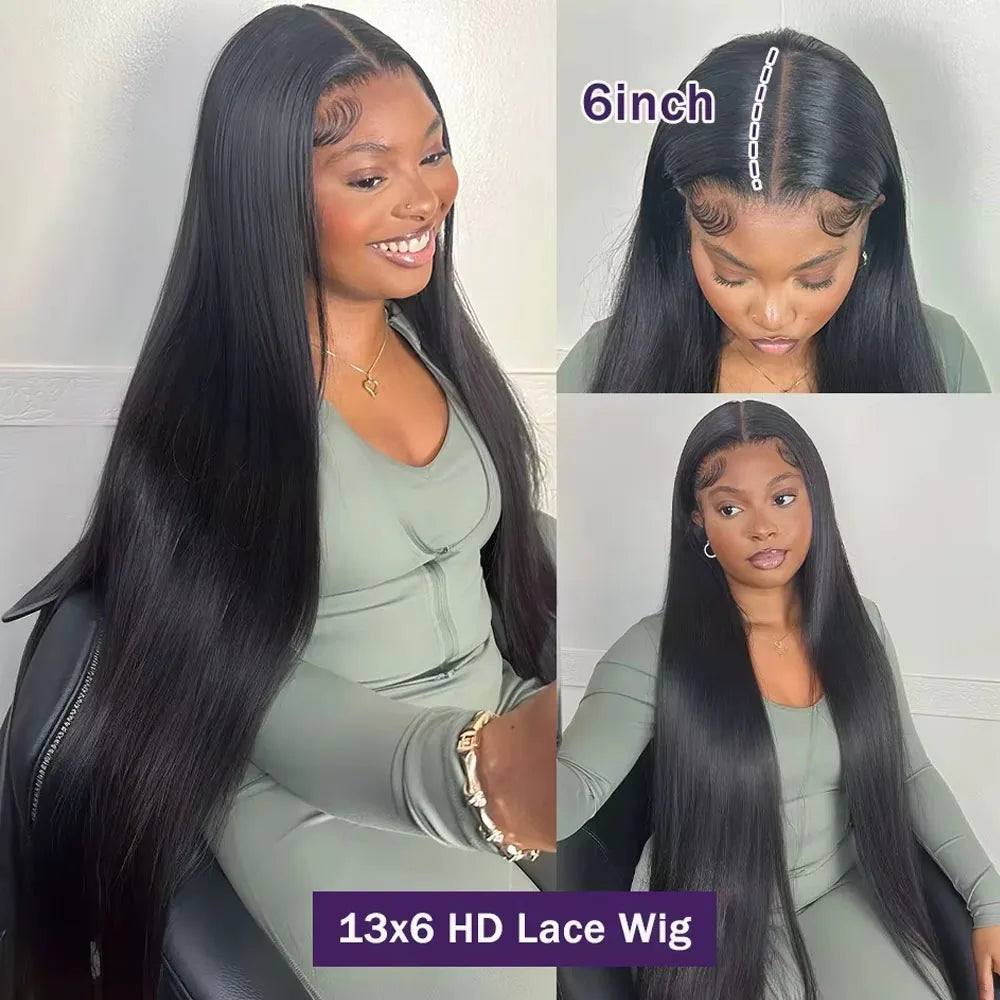 Straight Lace Front Human Hair Wigs