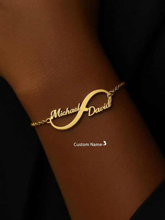 DOREMI Customized Infinity Bracelet With Double Names