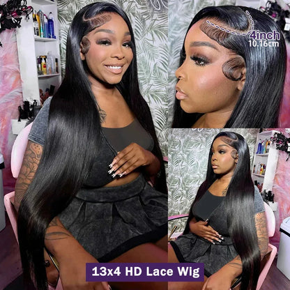 Straight Lace Front Human Hair Wigs
