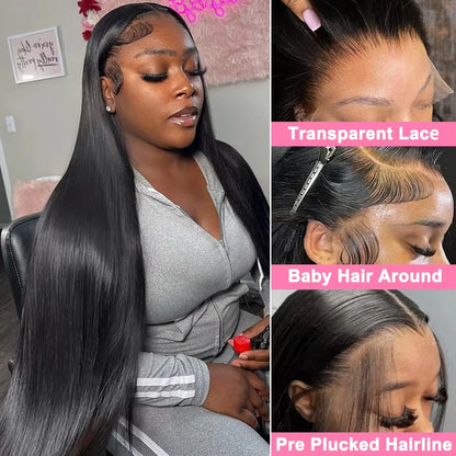 Straight Lace Front Human Hair Wigs