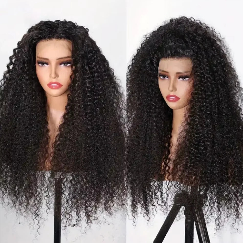24" Curly Lace Front Human Hair Wigs