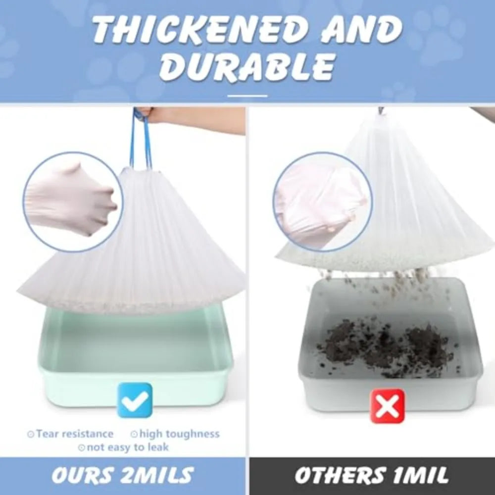 Heavy-Duty Cat Litter Box Refill Bags & Liners