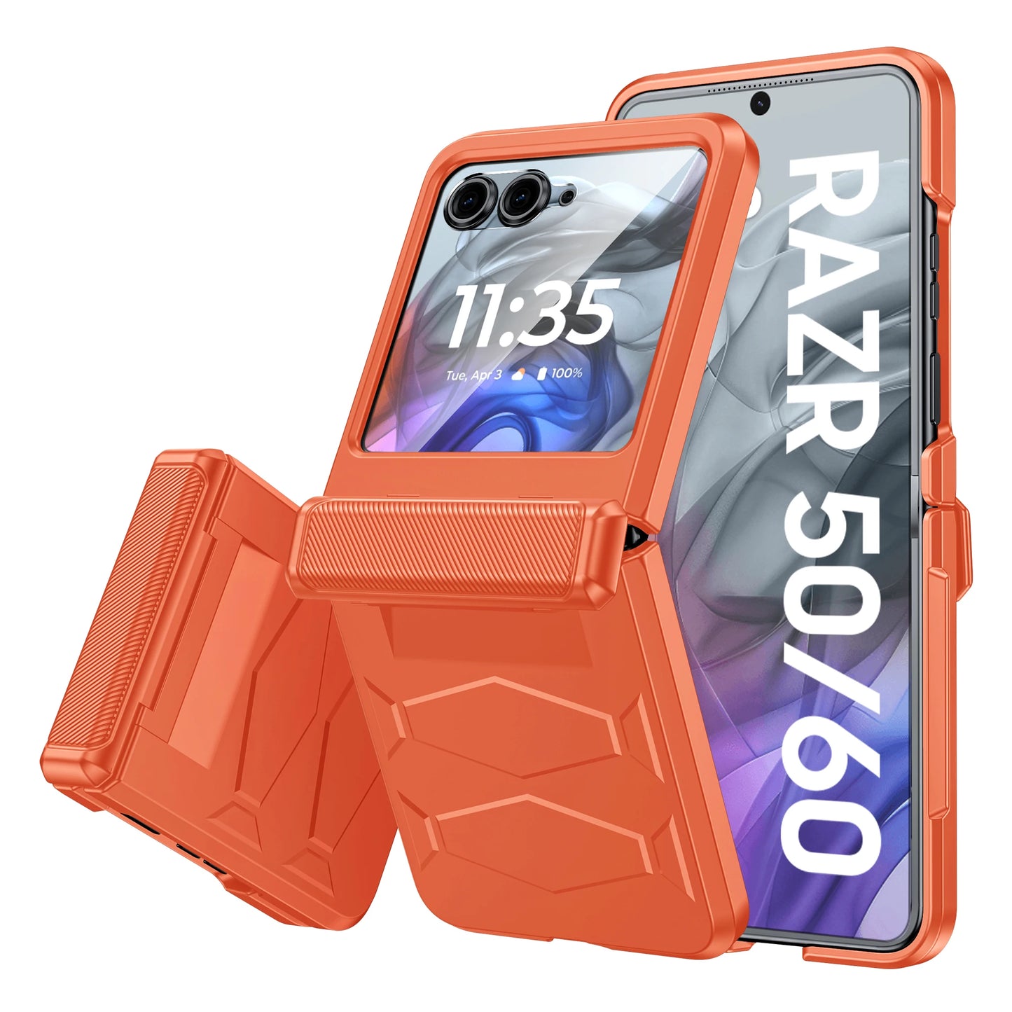 MOTO Razr Non-Slip Texture Rugged Hinge Protection Case