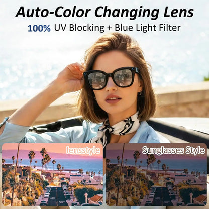 Smart AI Glasses with 8MP Camera & Real-Time Translation