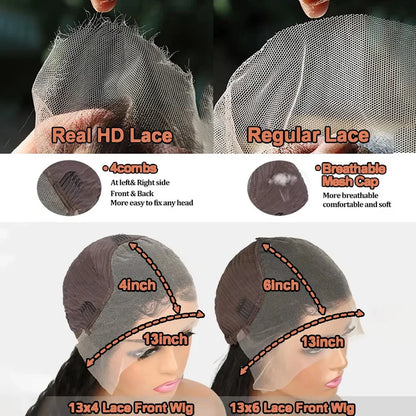 Straight Lace Front Human Hair Wigs