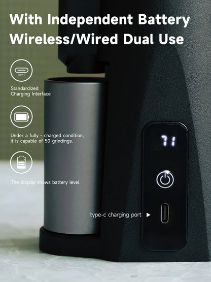 STARSEEKER EDGE Mini Portable Electric Coffee Grinder