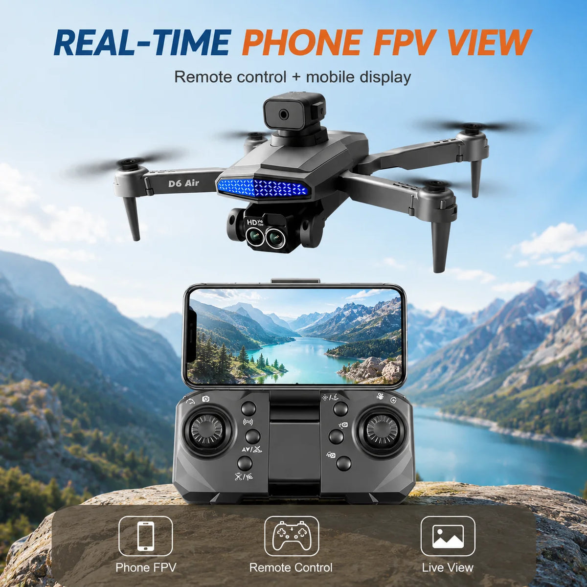 ZNLYRION Mini LED Quadcopter Drone