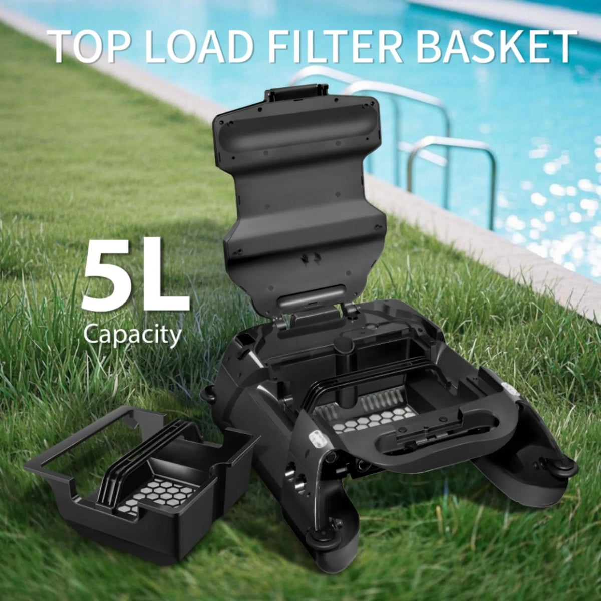 Solar-Powered Automatic Robotic Pool Skimmer
