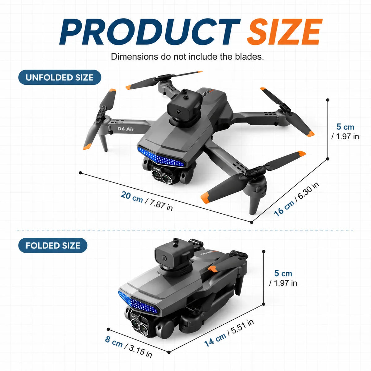 ZNLYRION Mini LED Quadcopter Drone
