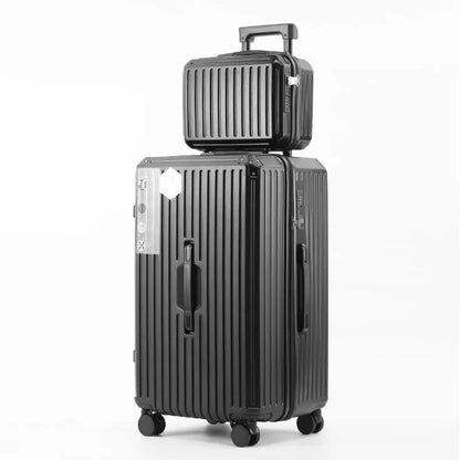 Multifunction Spinner Luggage with USB Charging Port and Cup Holder