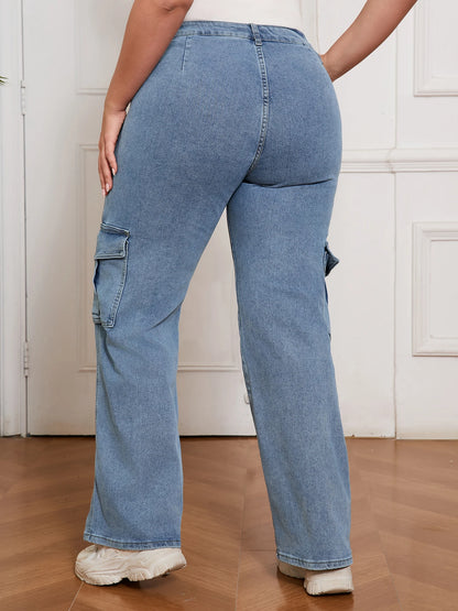 Loose Fit Wide Leg Jeans