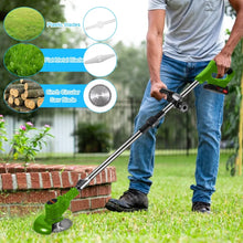 Electric Cordless Weed Eater 21V 3-in-1 Lightweight Edger Stringless Weed Trimmer with Wheel Blade
