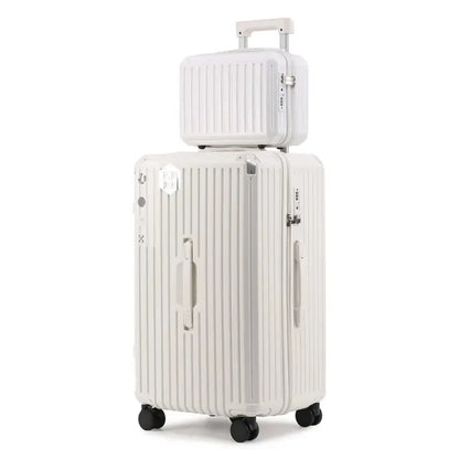 Multifunction Spinner Luggage with USB Charging Port and Cup Holder