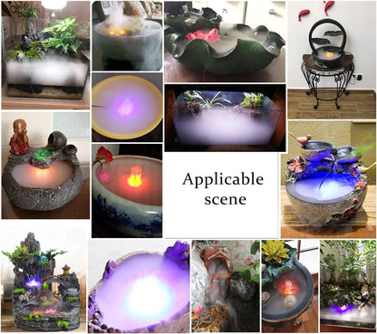 Halloween Ultrasonic Mist Maker Fogger with LED Pumpkin Light