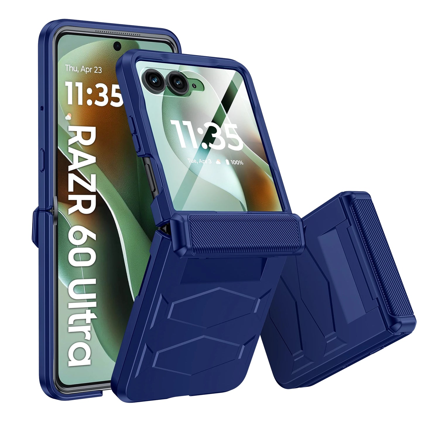 MOTO Razr Non-Slip Texture Rugged Hinge Protection Case