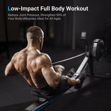 MERACH Adjustable Air Resistance Rowing Machine