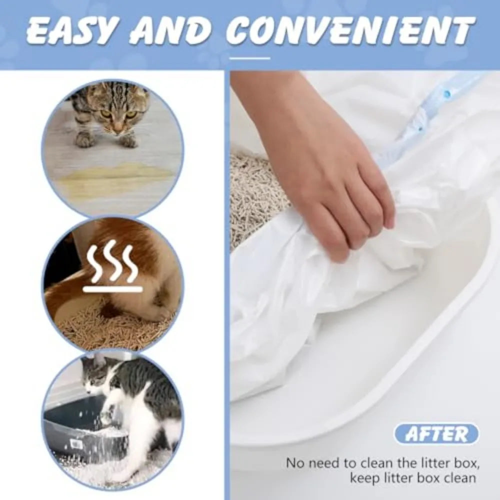 Heavy-Duty Cat Litter Box Refill Bags & Liners