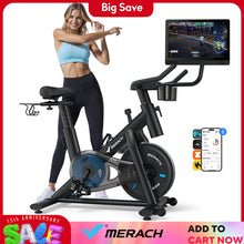 MERACH Exercise Bike with Exclusive App Low Noise