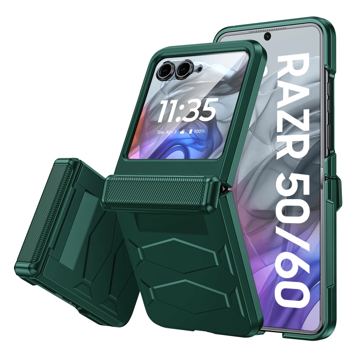 MOTO Razr Non-Slip Texture Rugged Hinge Protection Case
