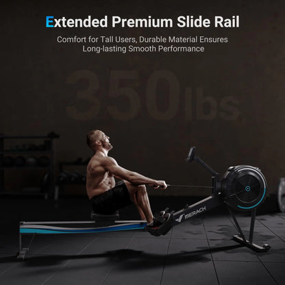 MERACH Adjustable Air Resistance Rowing Machine