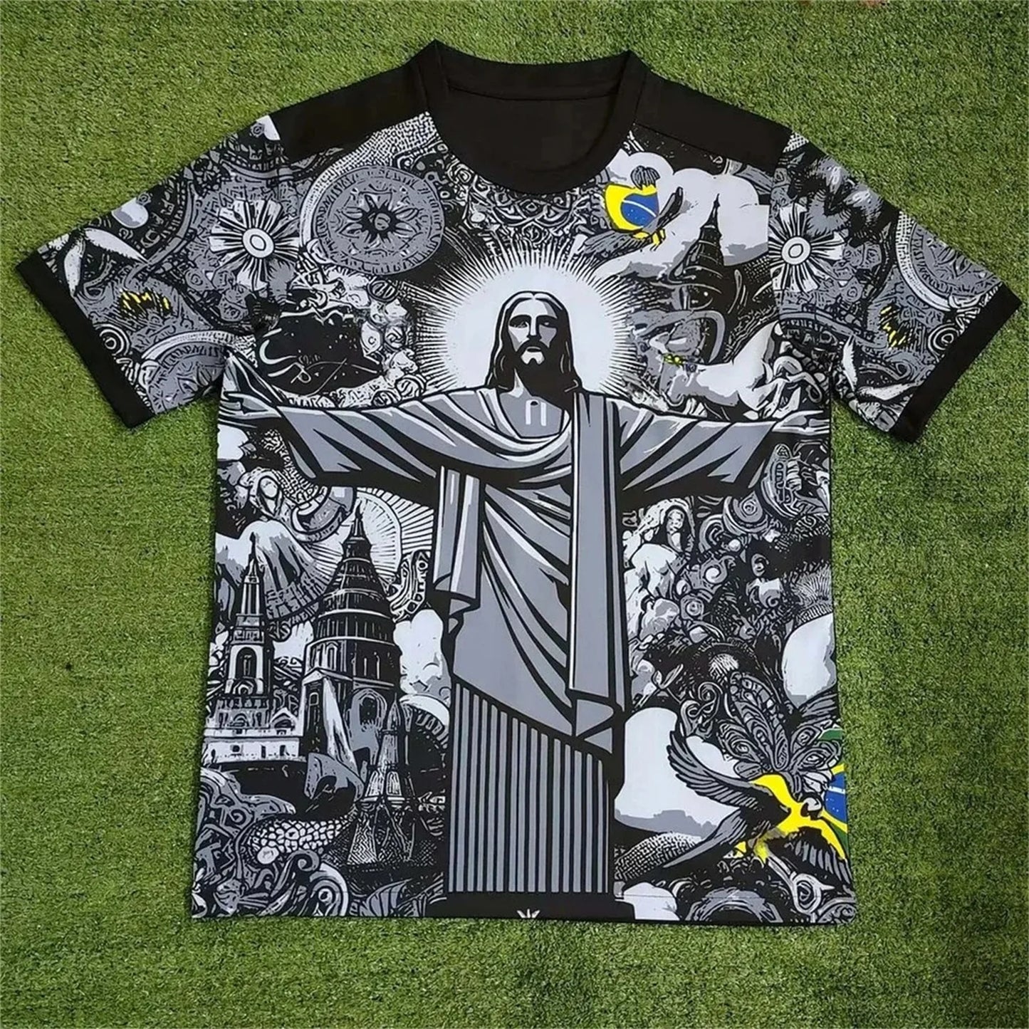 Brazil Special Edition Christ Graphic Soccer Jersey