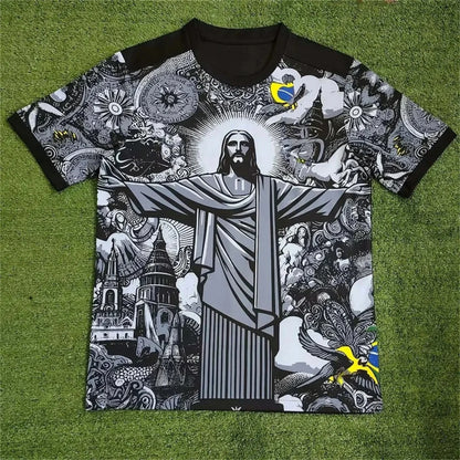 Brazil Special Edition Christ Graphic Soccer Jersey