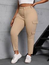 High Waist Straight Cargo Jeans