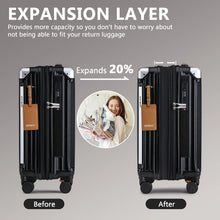 Joyway 20in Carry On Luggage with Cup Holder and USB Port