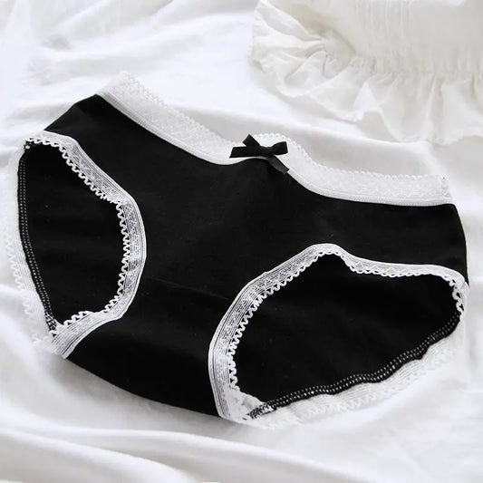 3-Pack Women's Cotton Mid-Rise Briefs & Lingerie Set