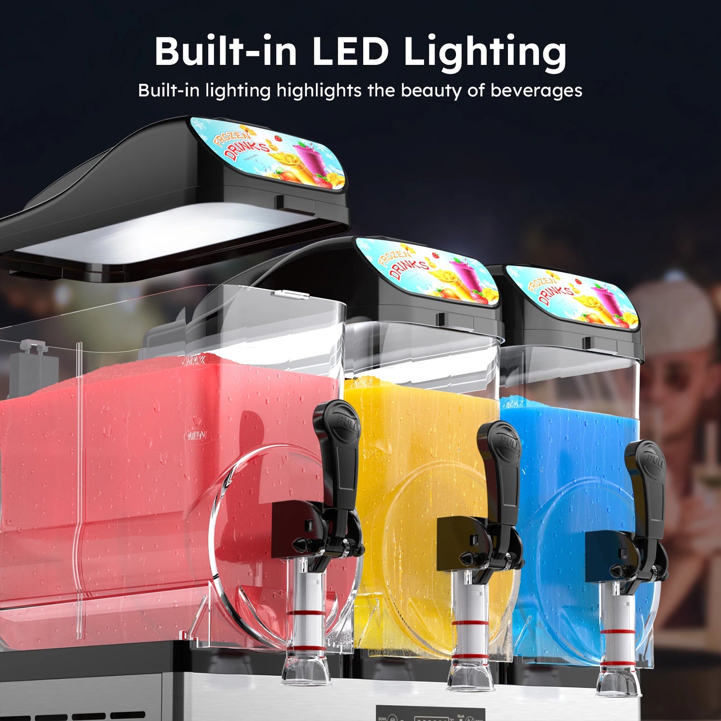 45L Commercial Slushy Machine Automatic Cleaning