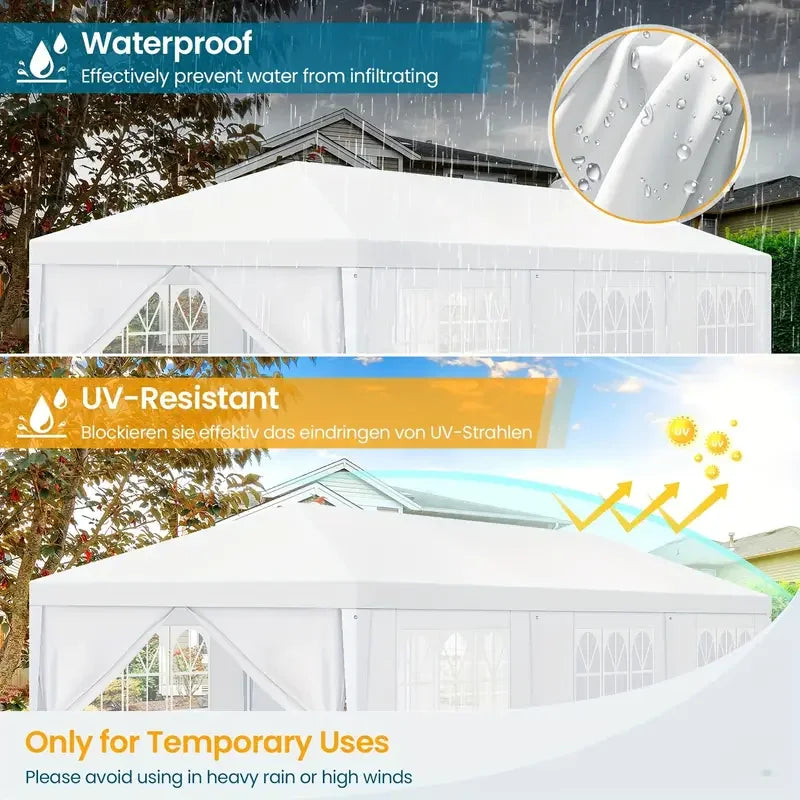 10x10/10x20/10x30 Outdoor Canopy Tent with Removable Sidewalls