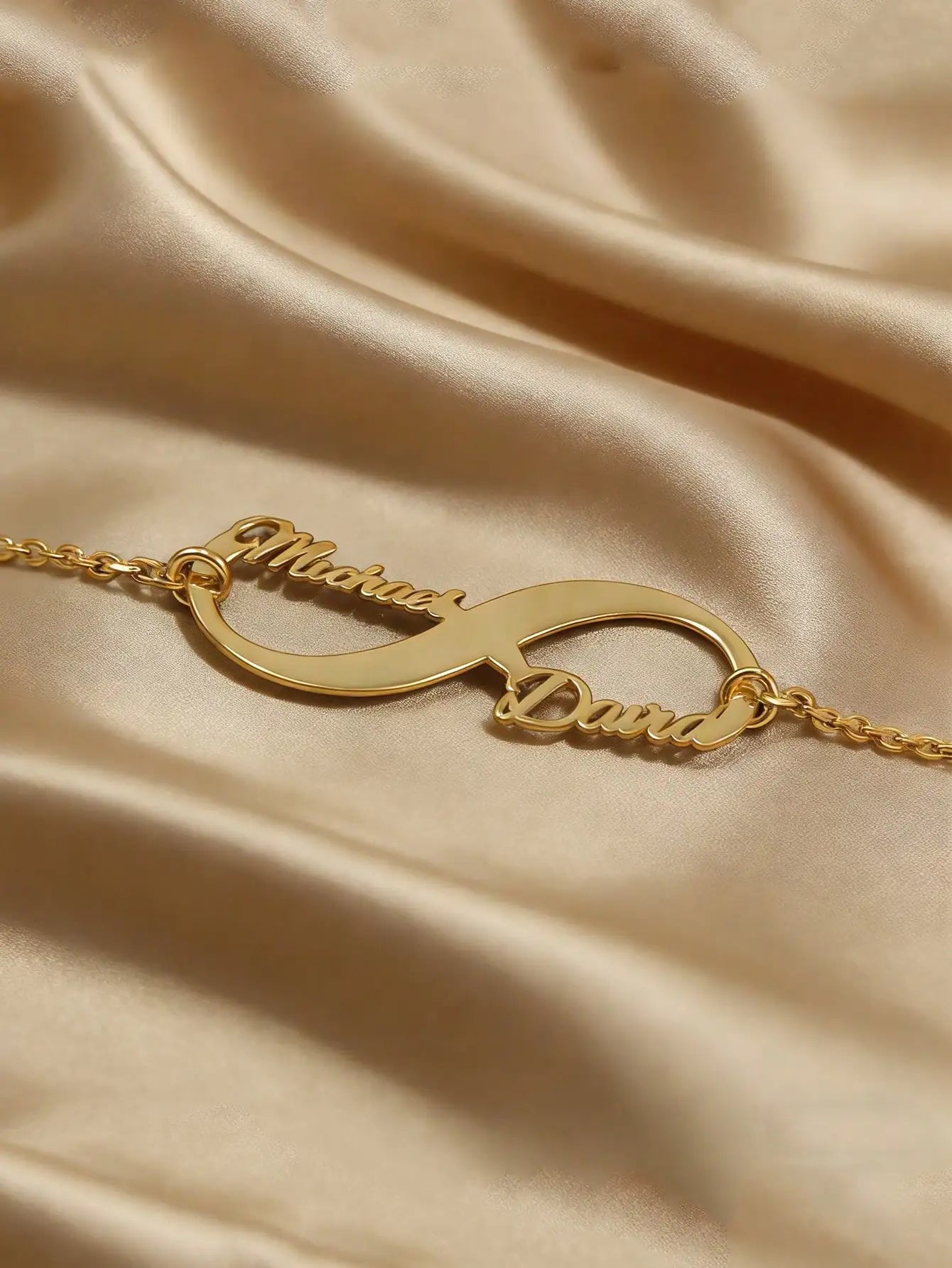 DOREMI Customized Infinity Bracelet With Double Names